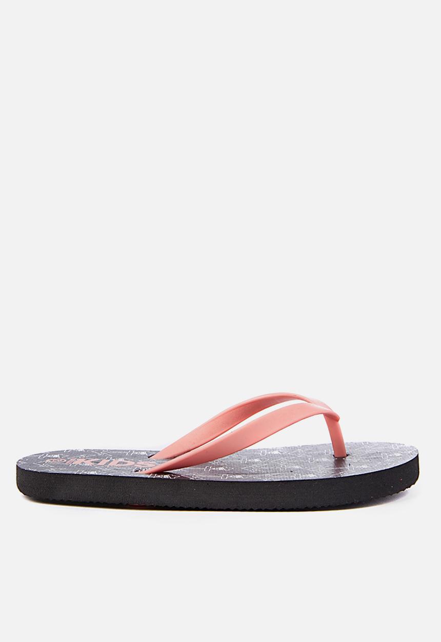 Cotton On - Printed flip flop - black & peach 