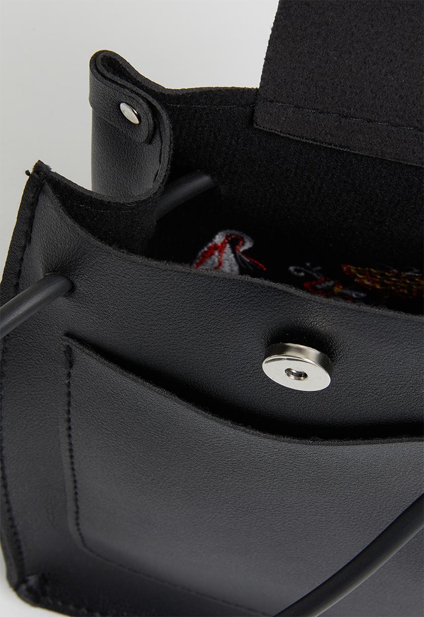 Superbalist - Claire floral embroidered bag  PU - black