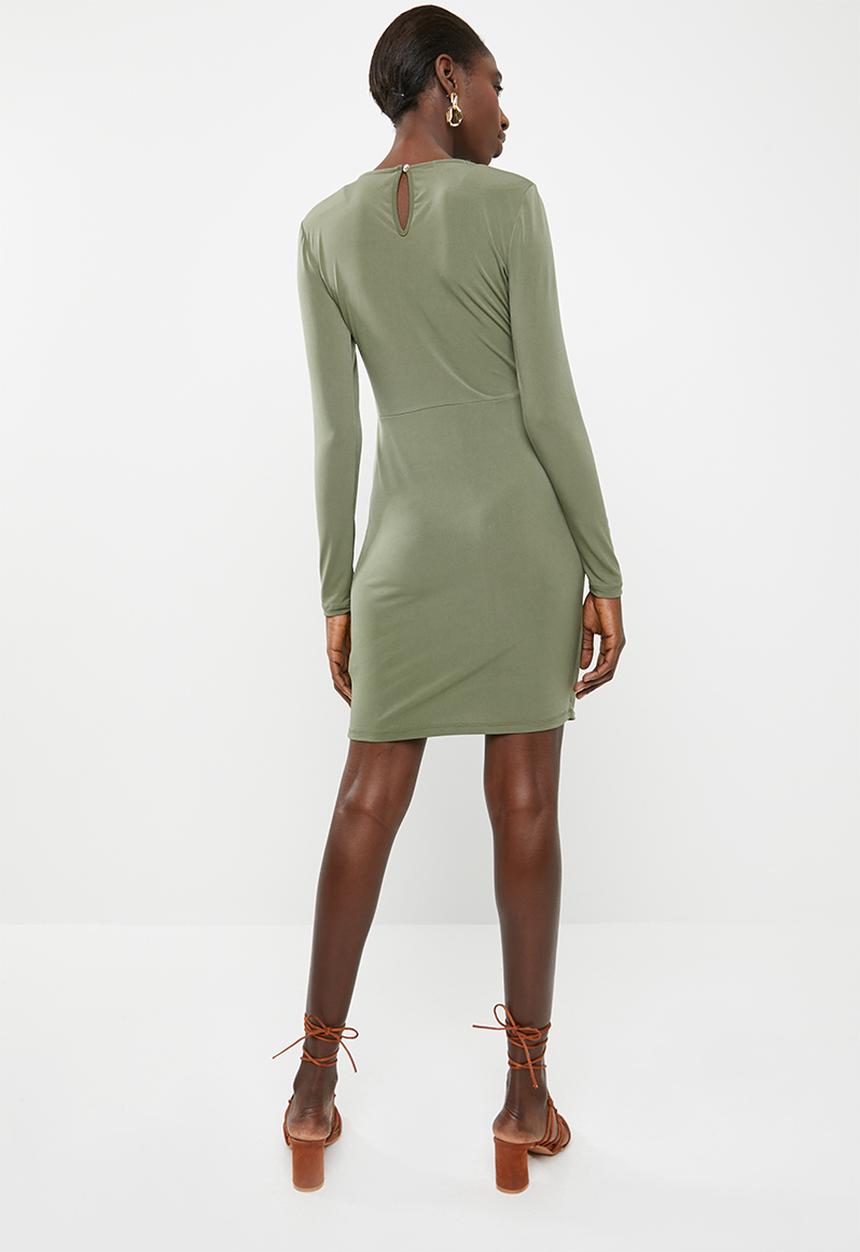 Superbalist - Draped mini dress - khaki