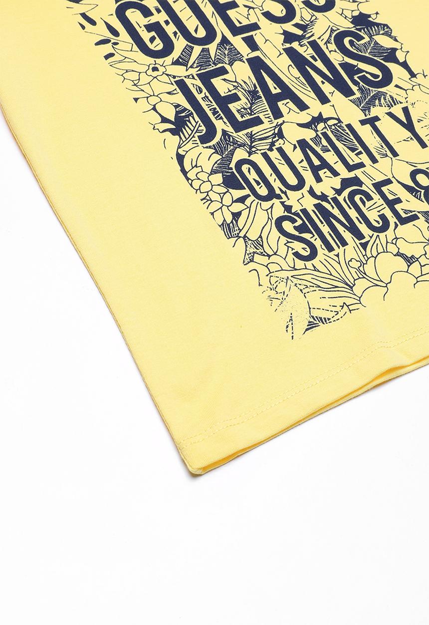 GUESS - Printed tee - yellow