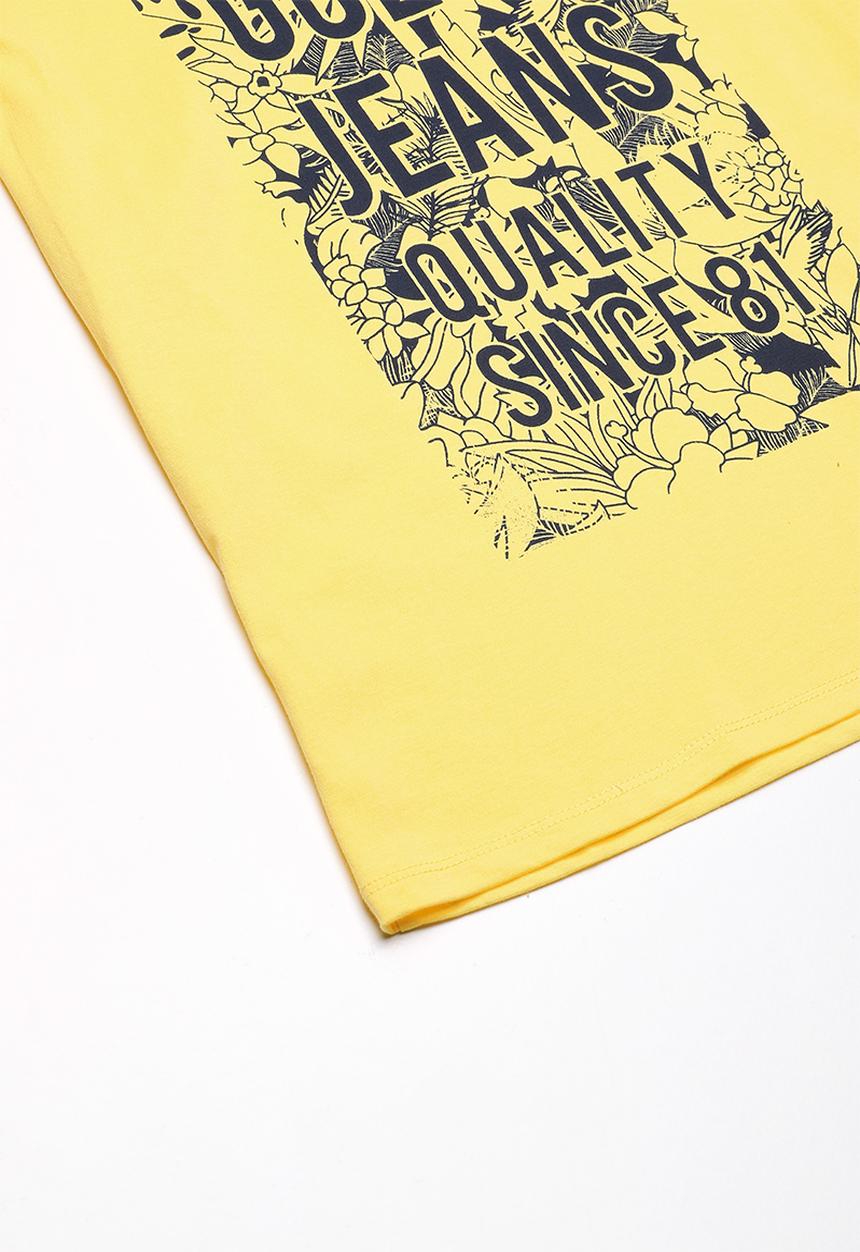 GUESS - Printed tee - yellow