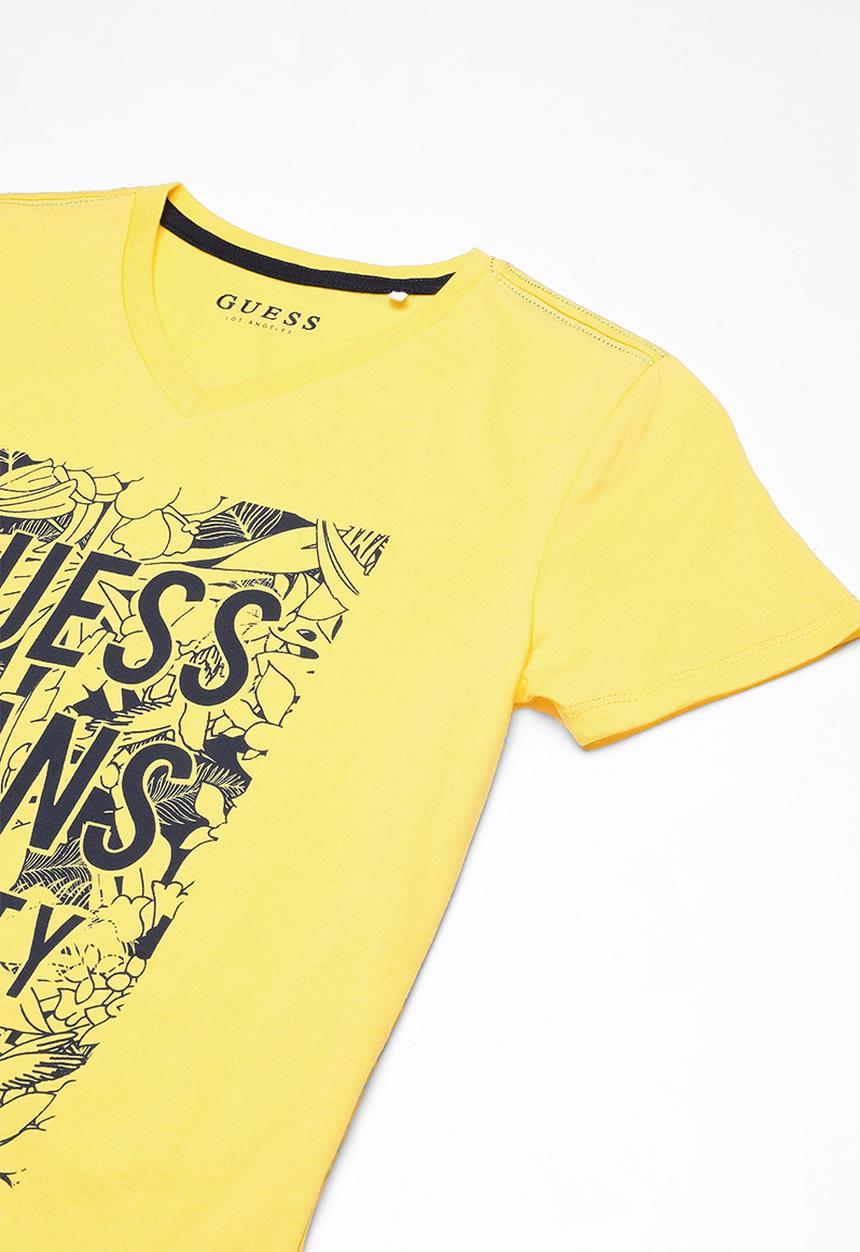 GUESS - Printed tee - yellow