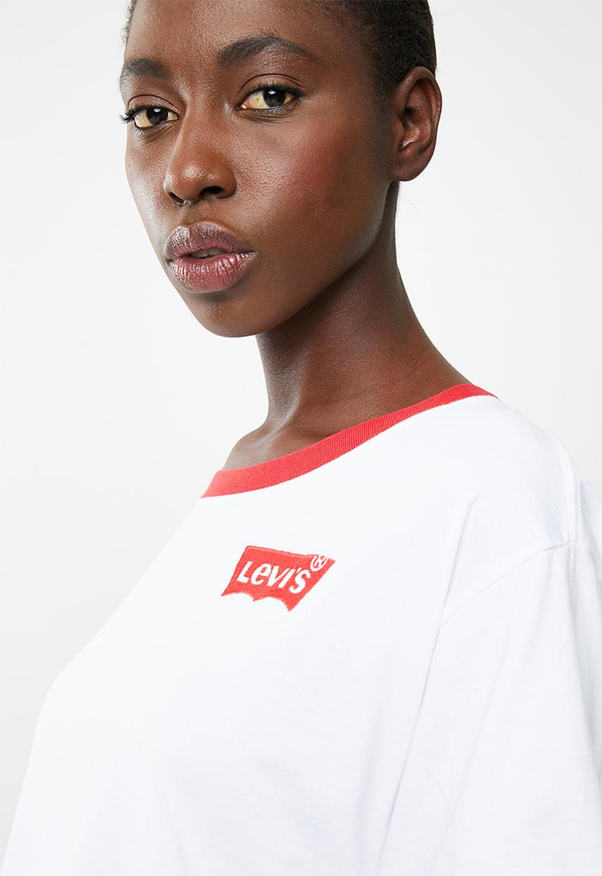 Levi’s® - Graphic ringer tee - white & red