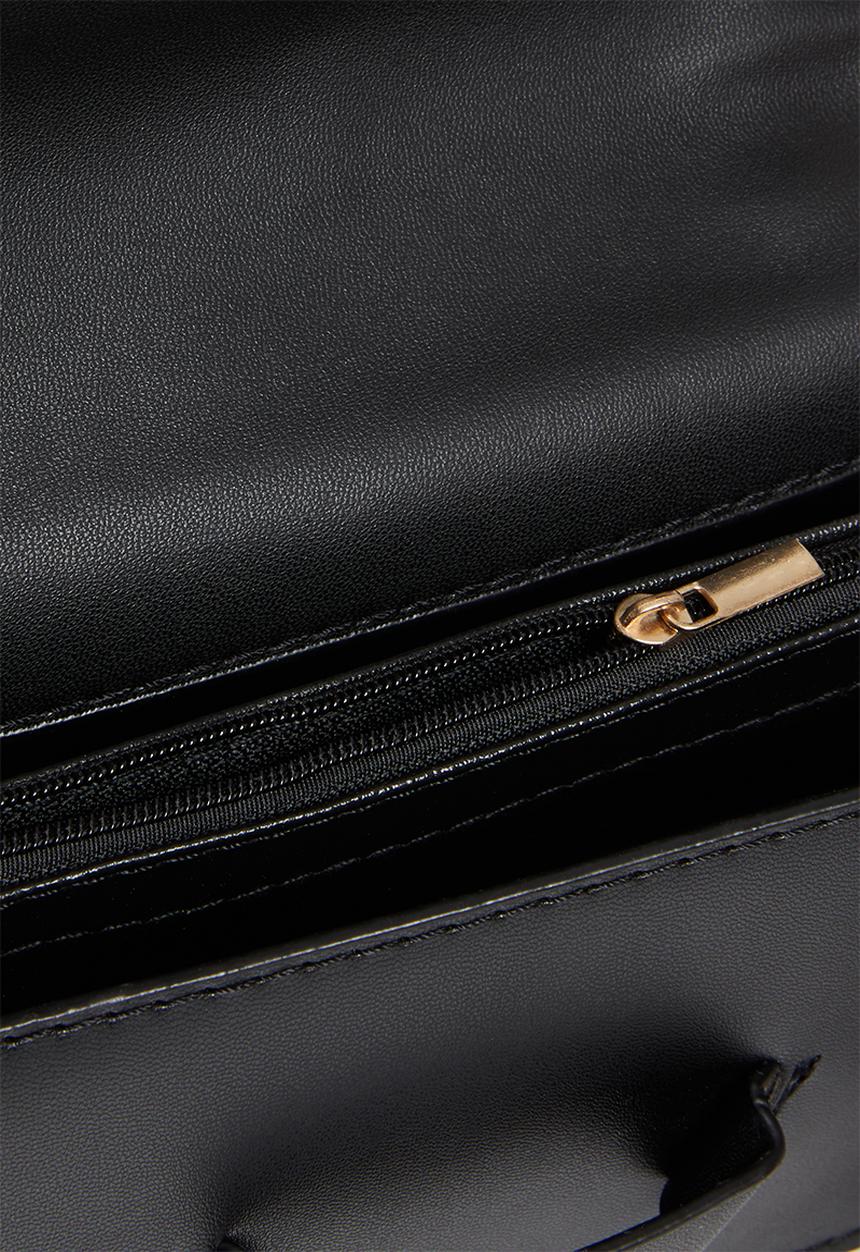 Superbalist - Demi envelope clutch PU - black