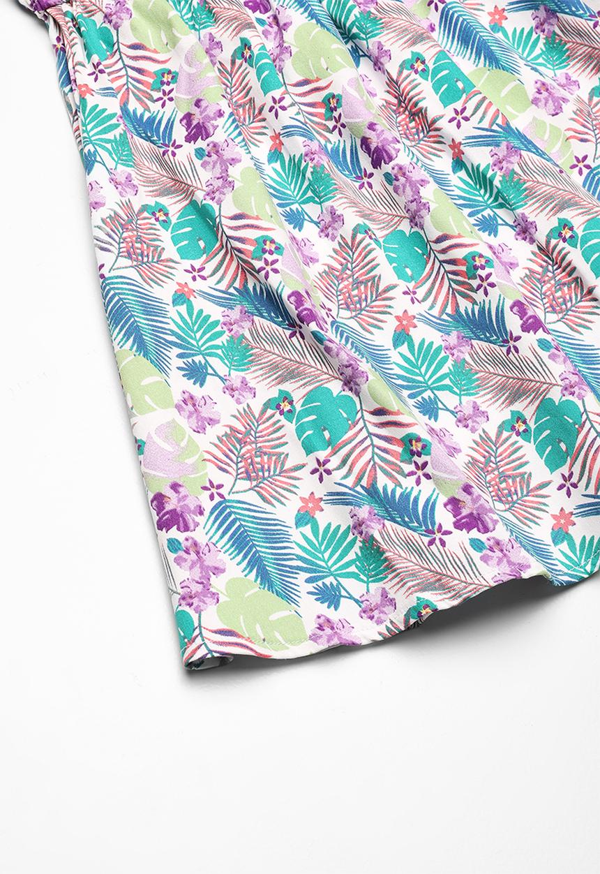 Twin Clothing - Frill tropical print dress - multi