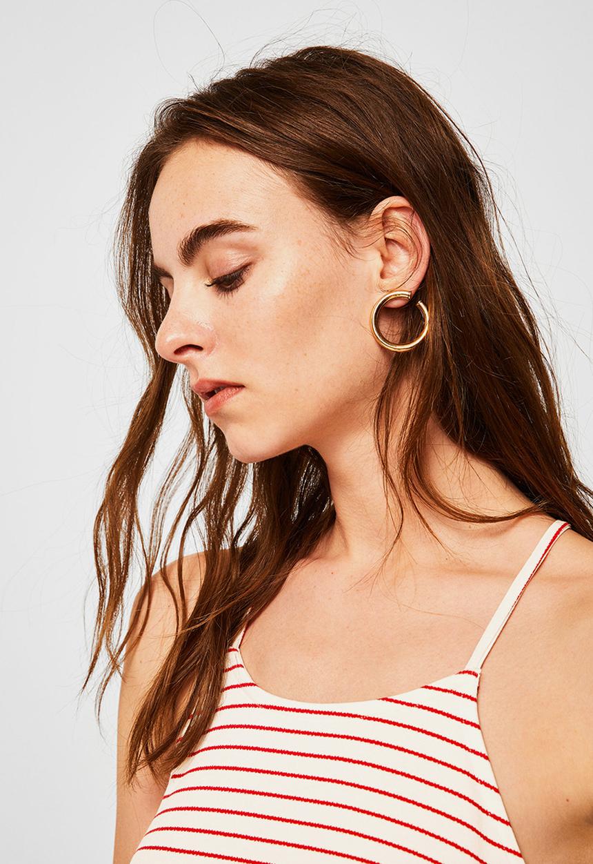 MANGO - Crisscross strappy top - off white