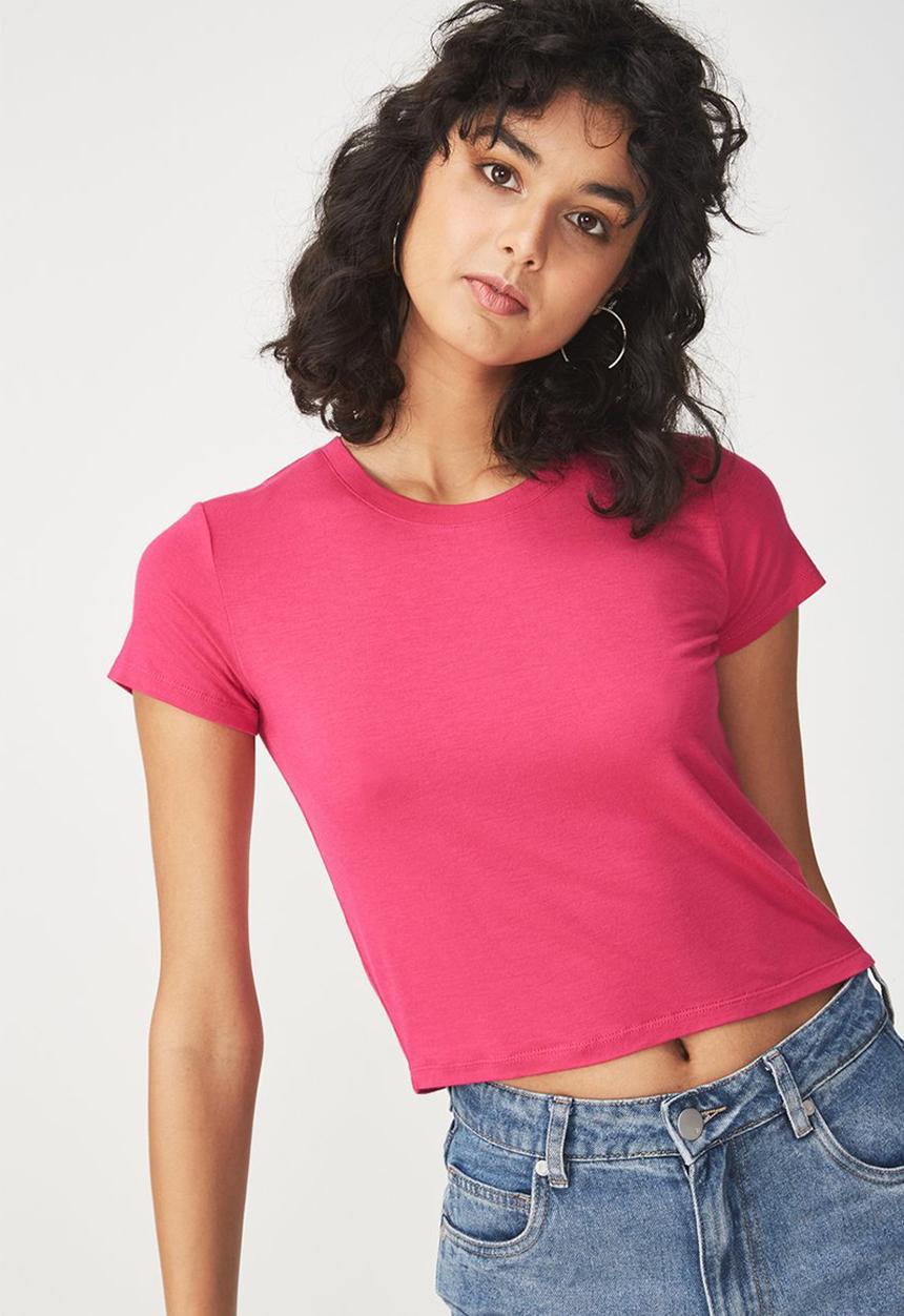Cotton On - The baby tee - royal pink