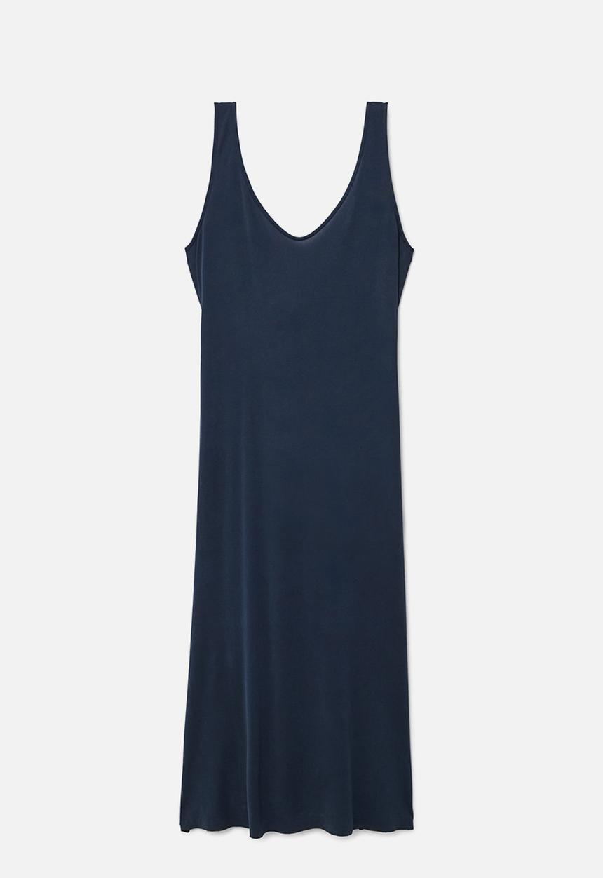 MANGO - Bow gown dress - navy