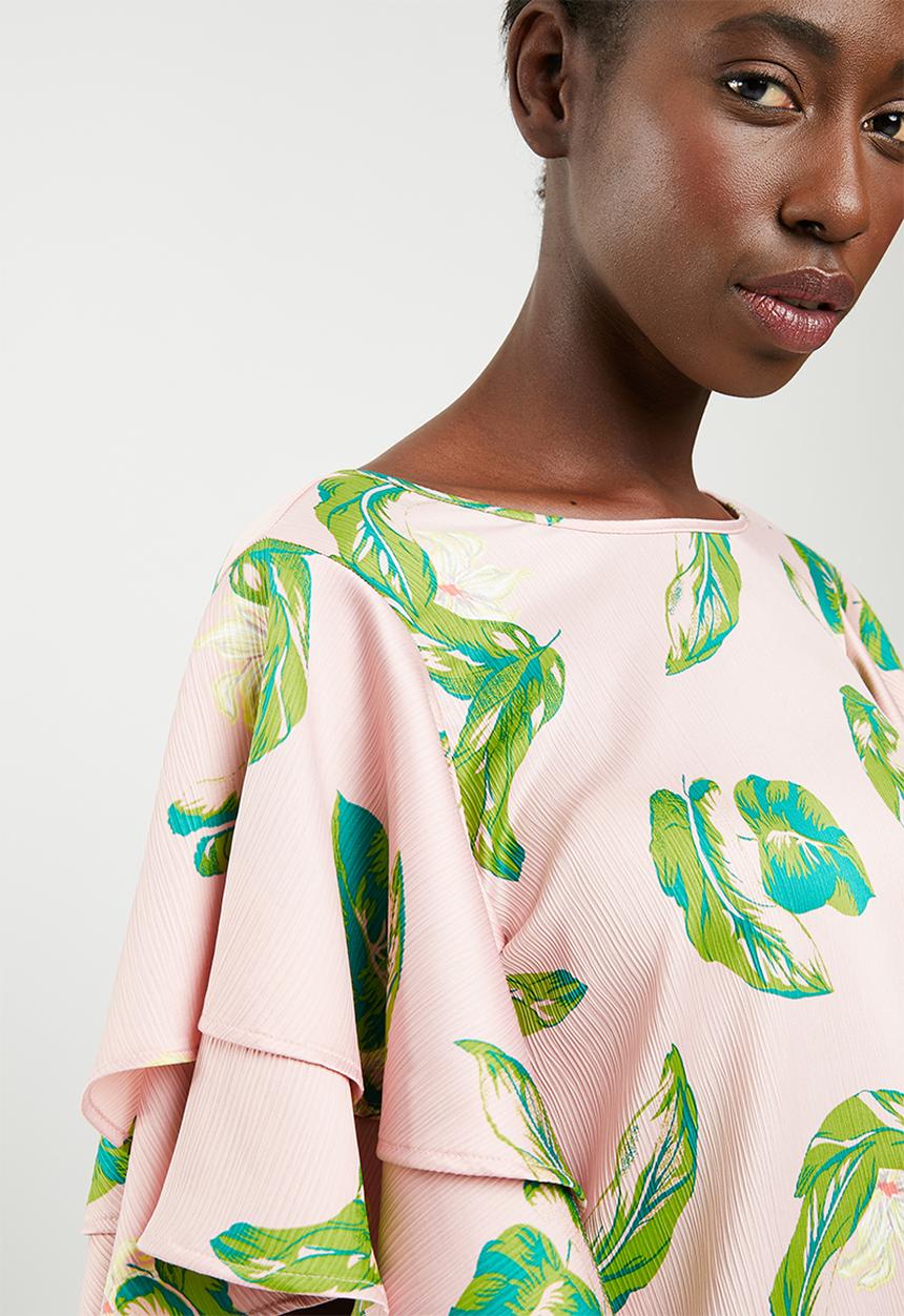 Vero Moda - Kate ruffle top - pink