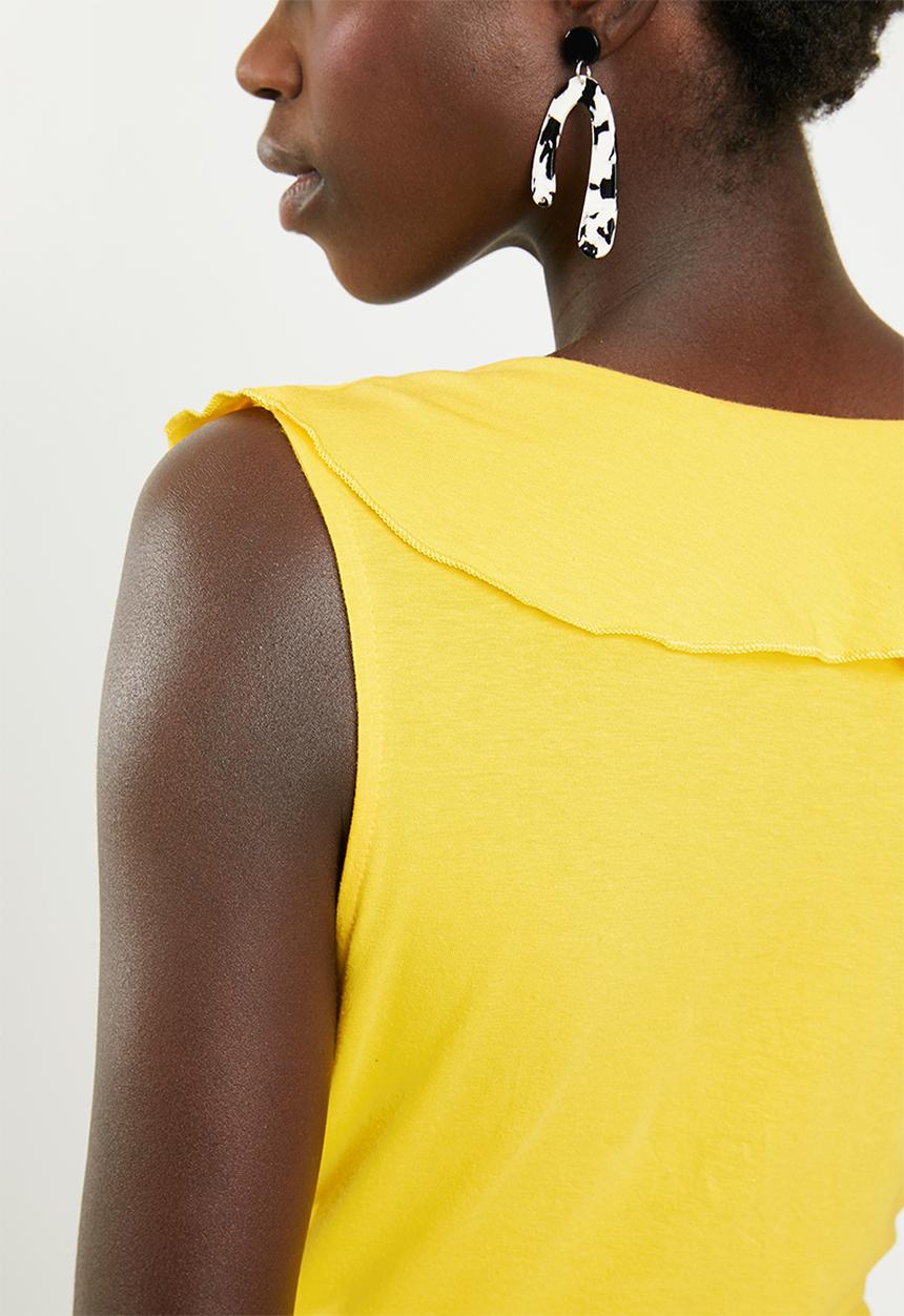 Vero Moda - Lally sleeveless bodysuit - yellow