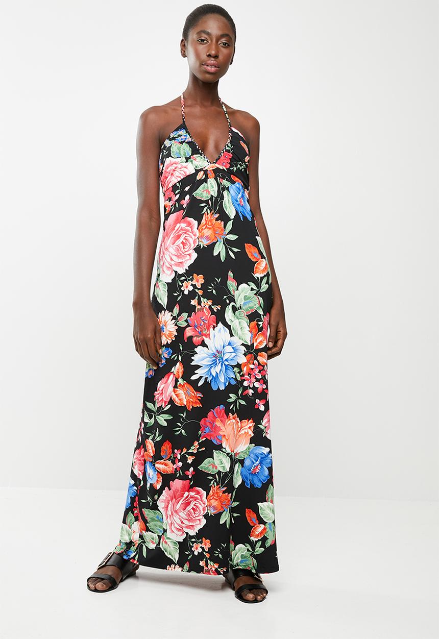 Revenge - Halter maxi dress - black