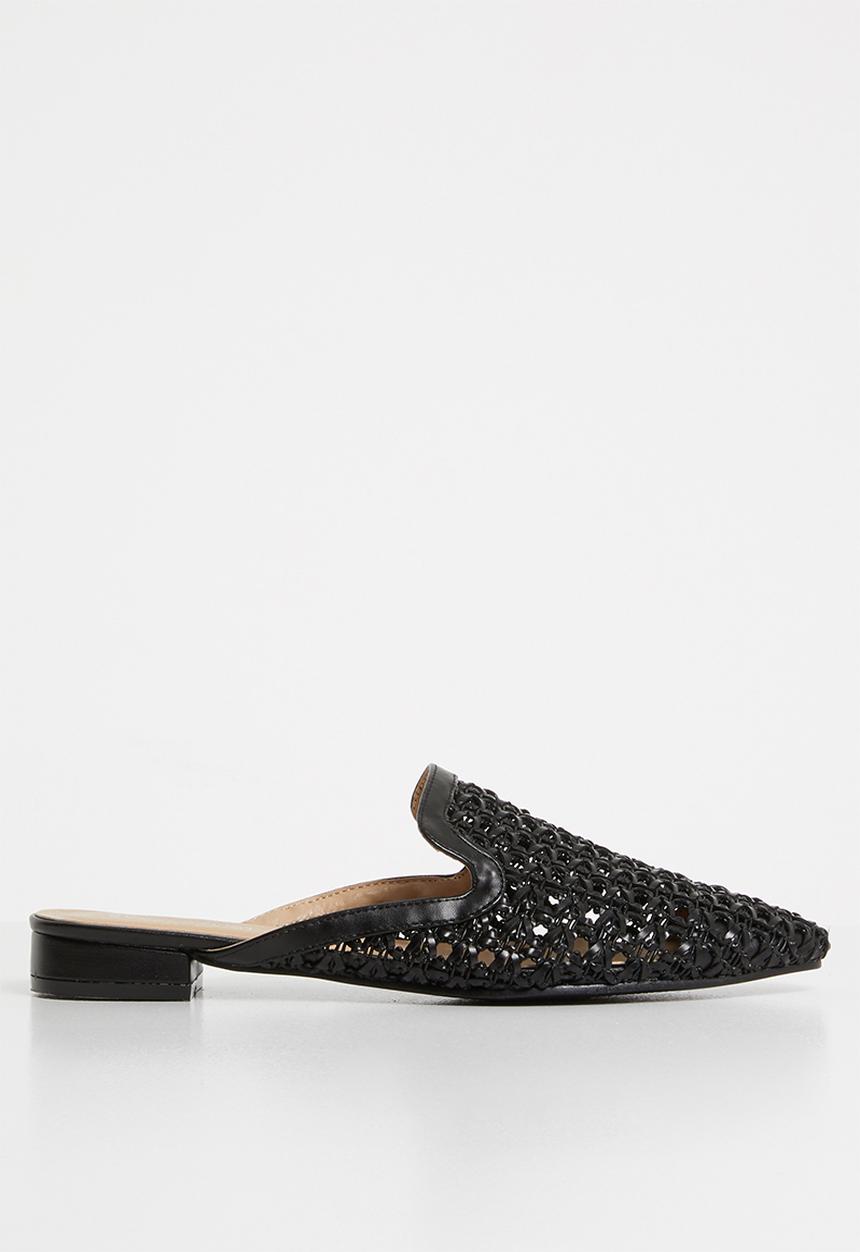Superbalist - Woven push-in mule - black