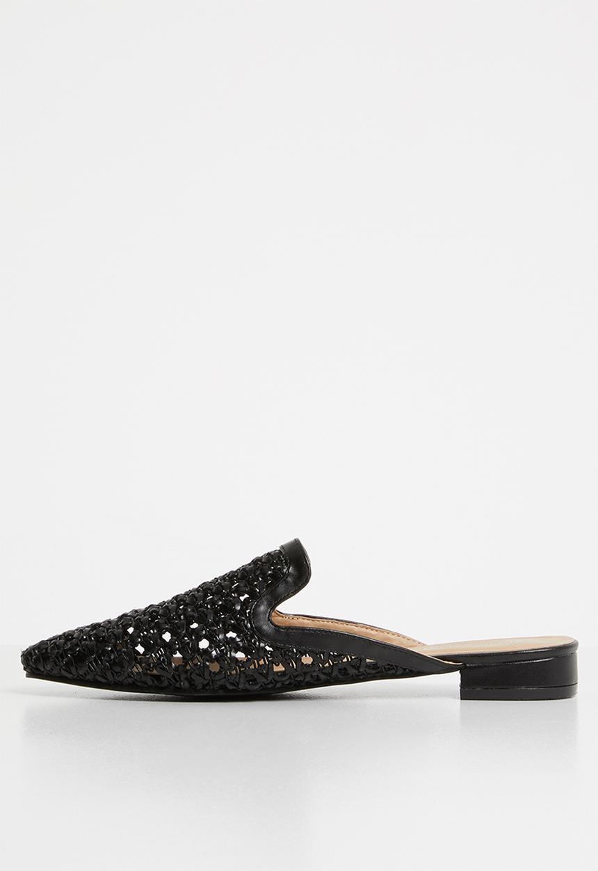 Superbalist - Woven push-in mule - black