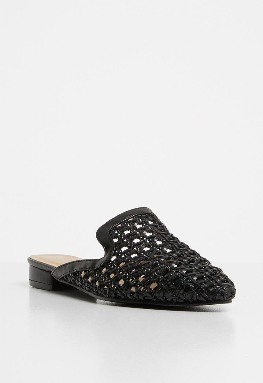 Superbalist - Woven push-in mule - black