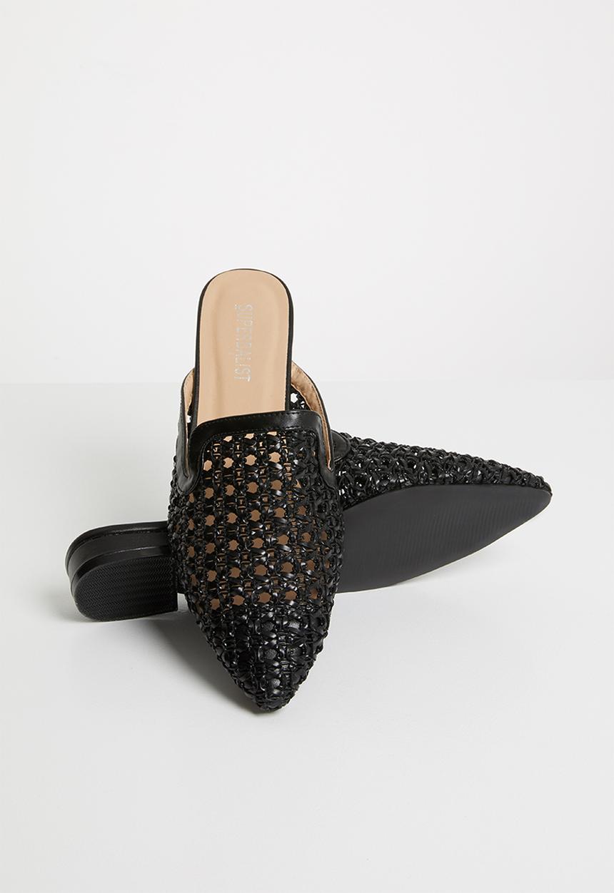 Superbalist - Woven push-in mule - black