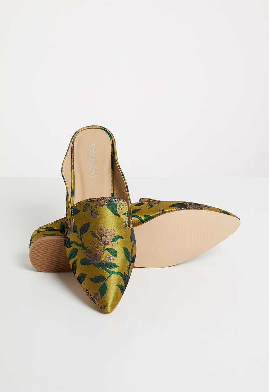 Superbalist - Botanic push-in mule - mustard