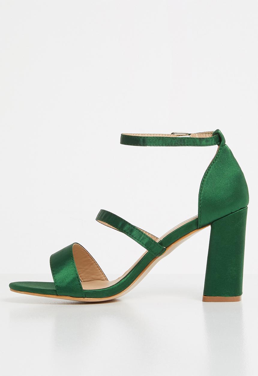 Superbalist - Scarlette satin heel - green