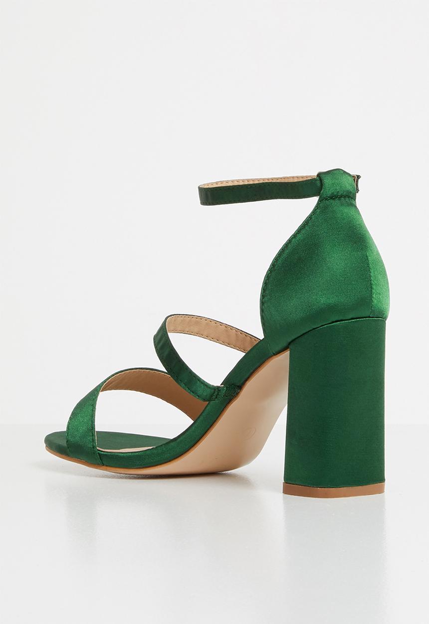 Superbalist - Scarlette satin heel - green