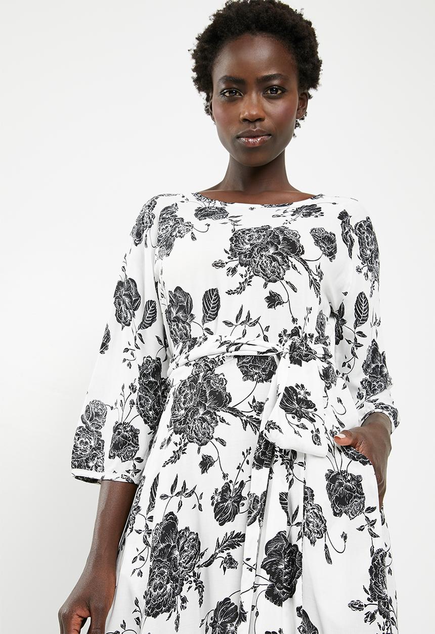 AMANDA LAIRD CHERRY - Morgan dress - black & white