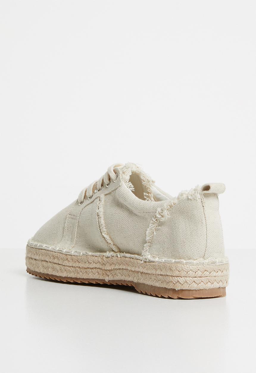 Superbalist - Tammy canvas espadrille - cream