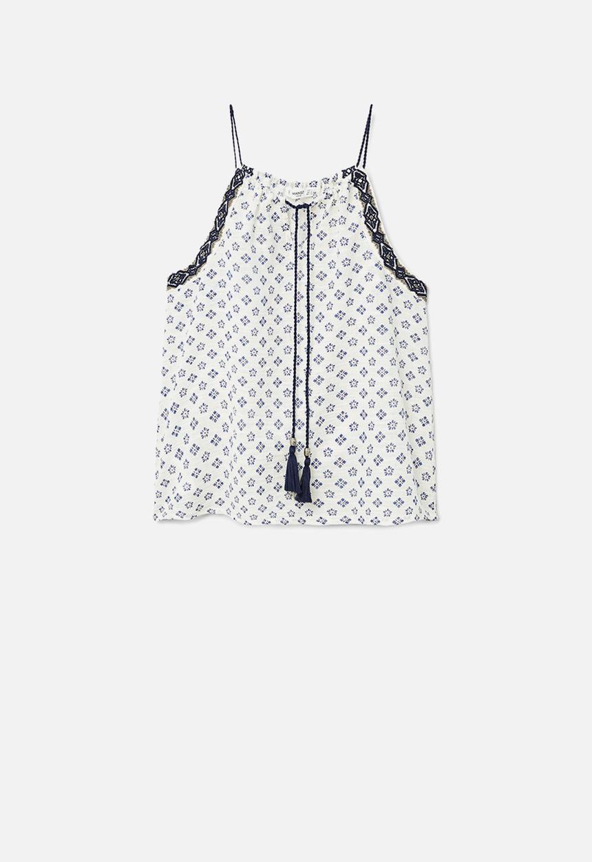 MANGO - Halter top - white