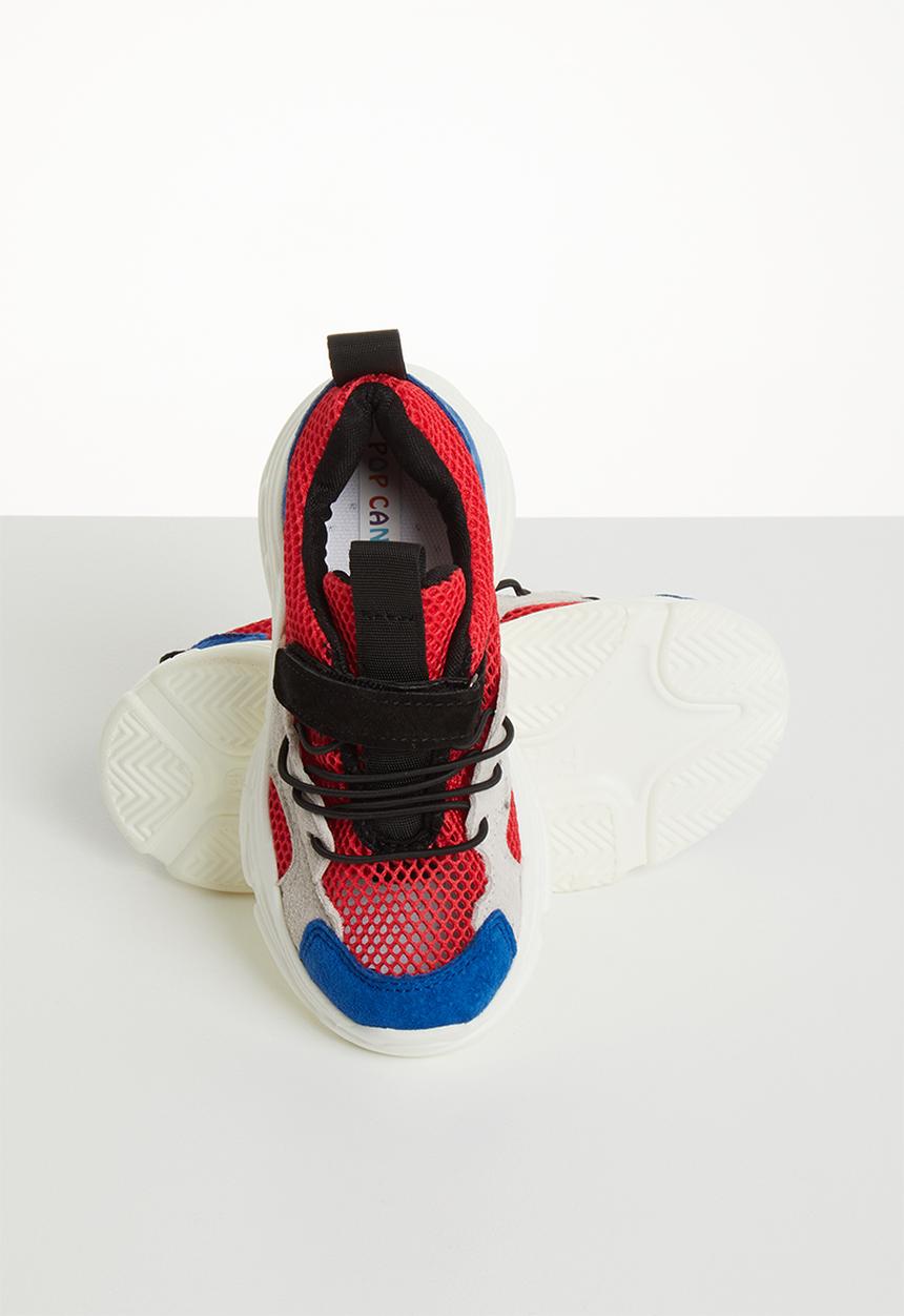 Pop Candy - Faux suede mesh sneaker - multi