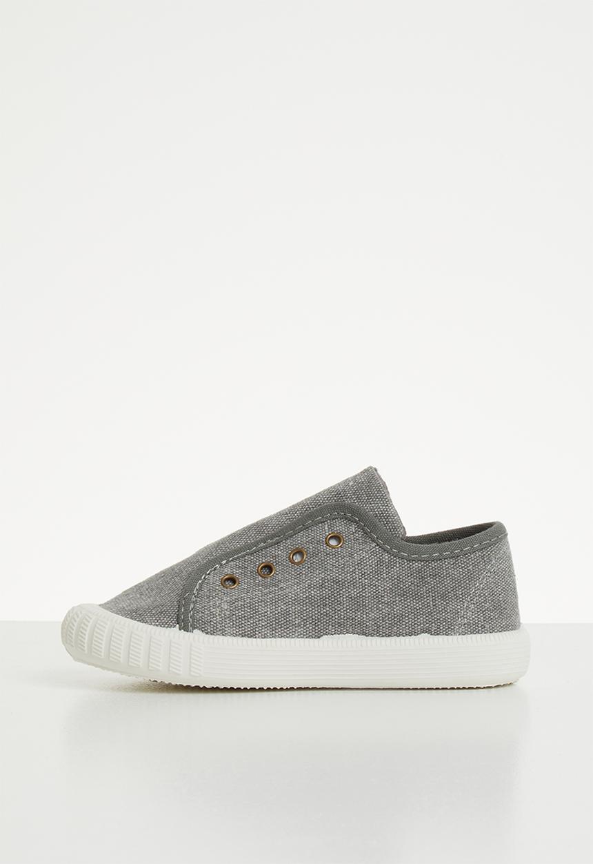 Pop Candy - Canvas slip on - grey