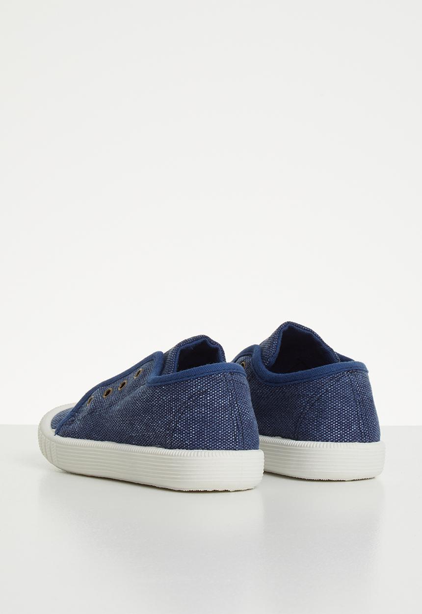 Pop Candy - Canvas slip on - blue