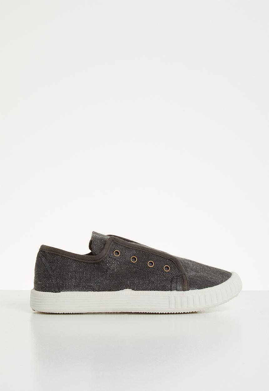 Pop Candy - Canvas slip on - black