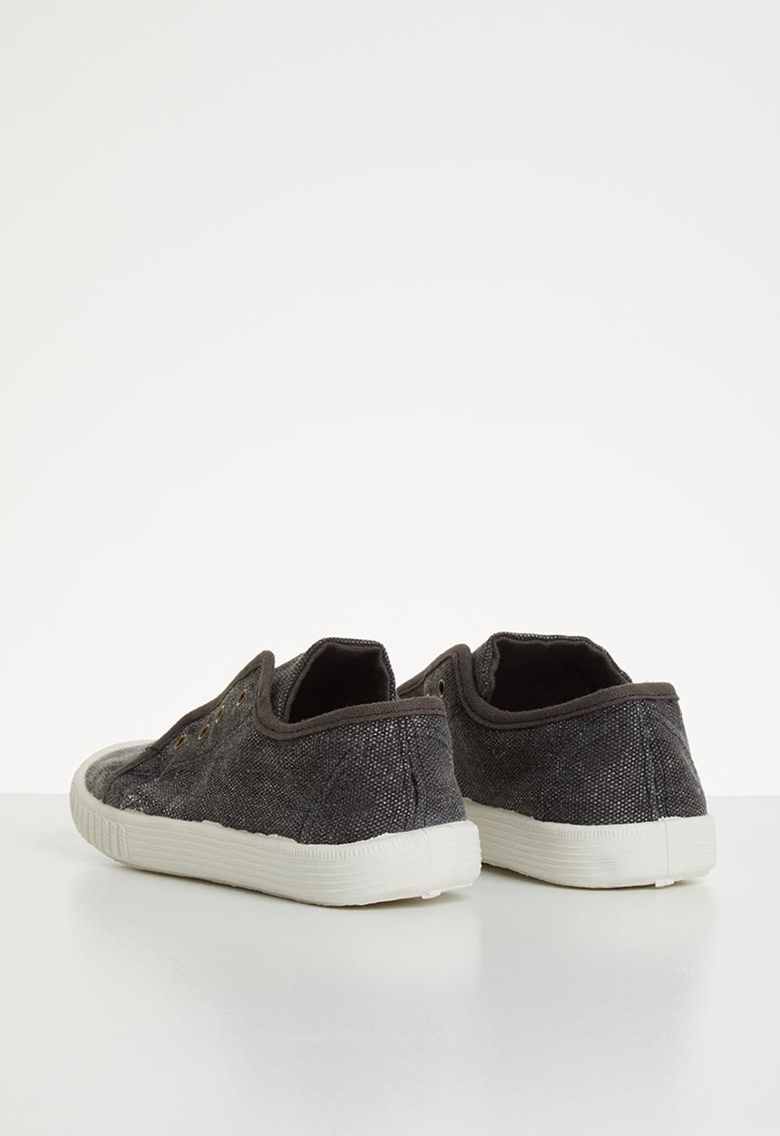 Pop Candy - Canvas slip on - black