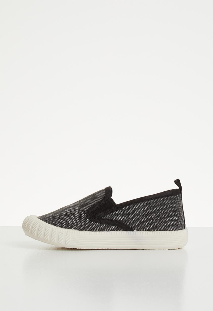 Pop Candy - Canvas slip on's - black