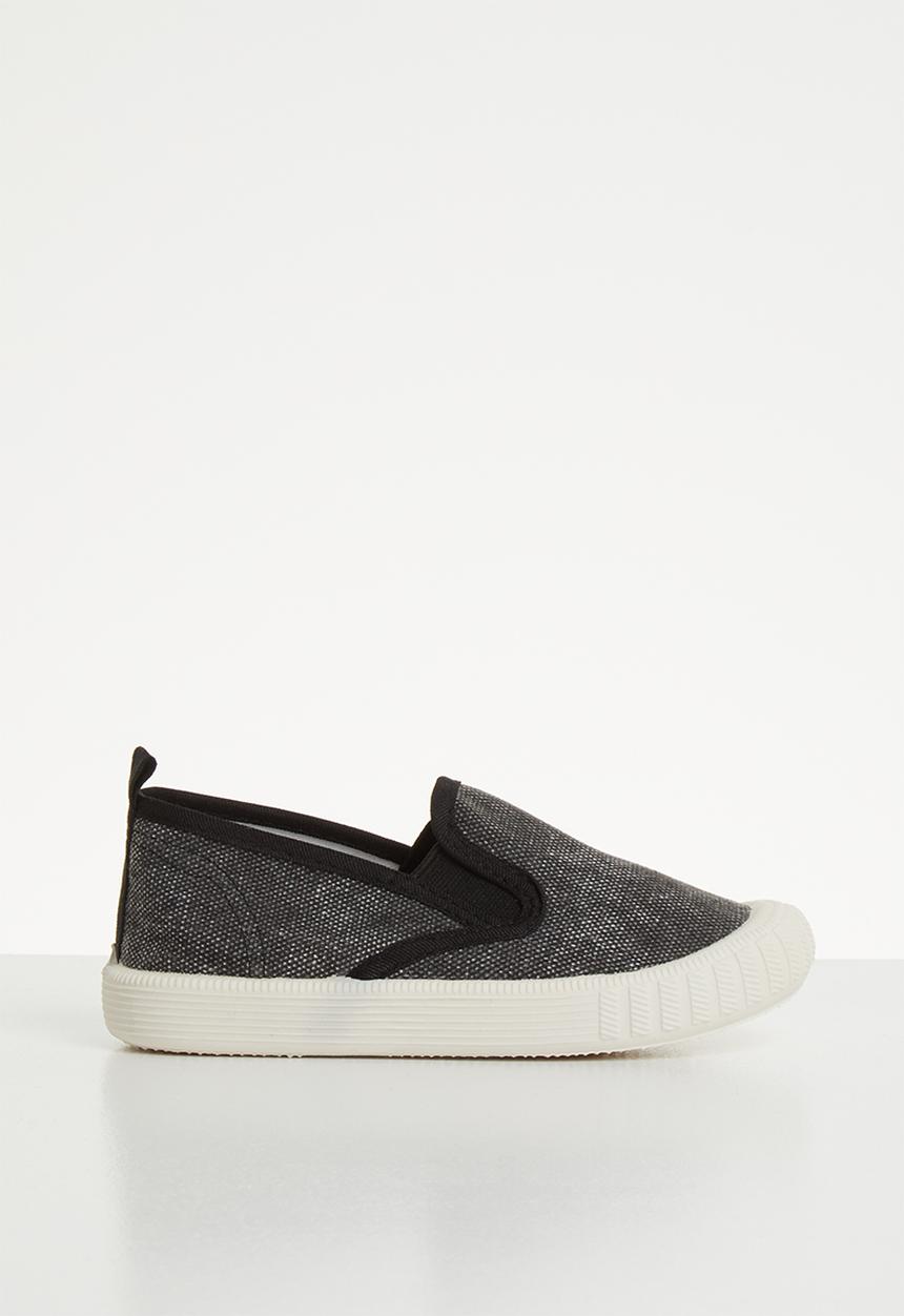 Pop Candy - Canvas slip on's - black