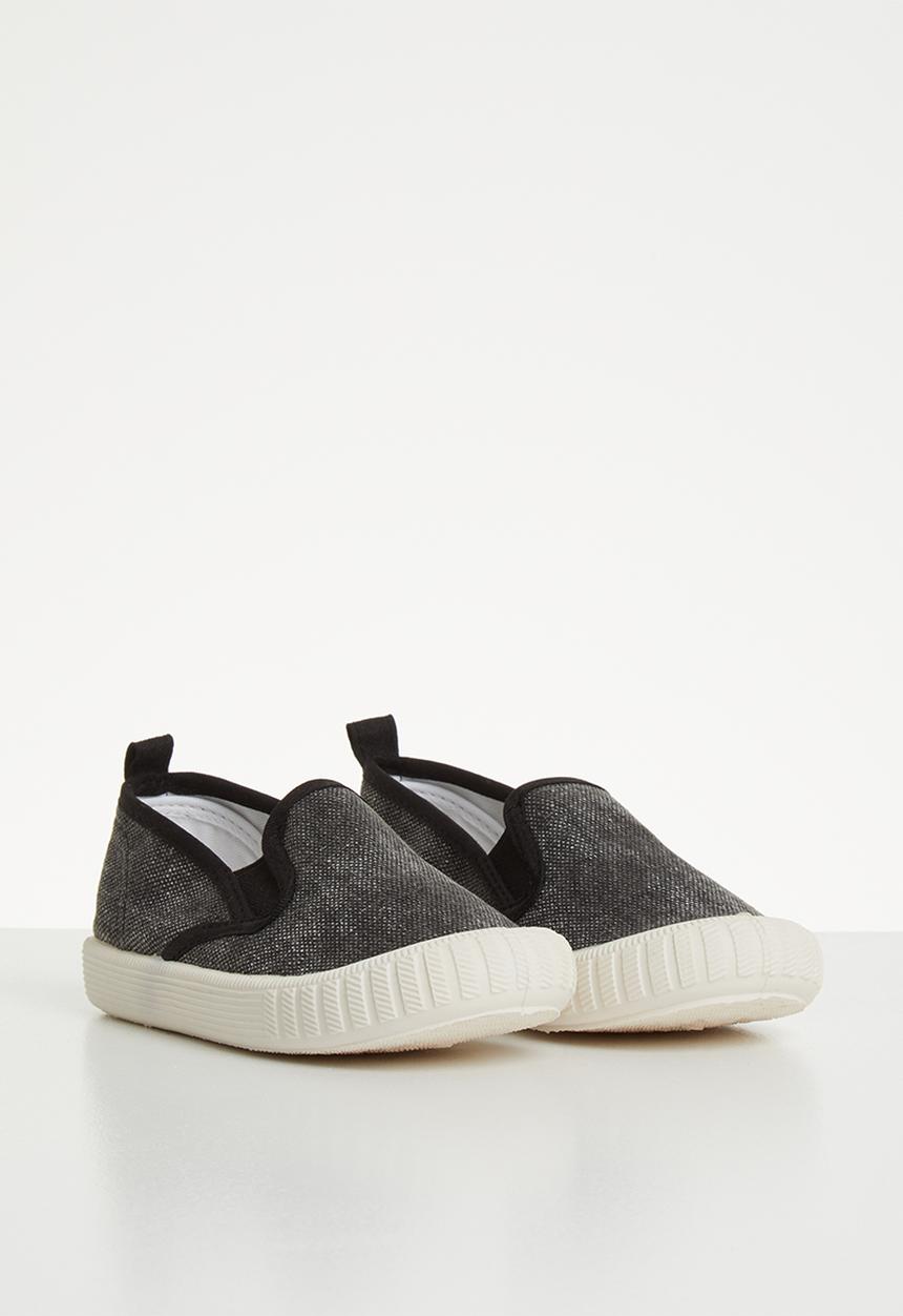 Pop Candy - Canvas slip on's - black