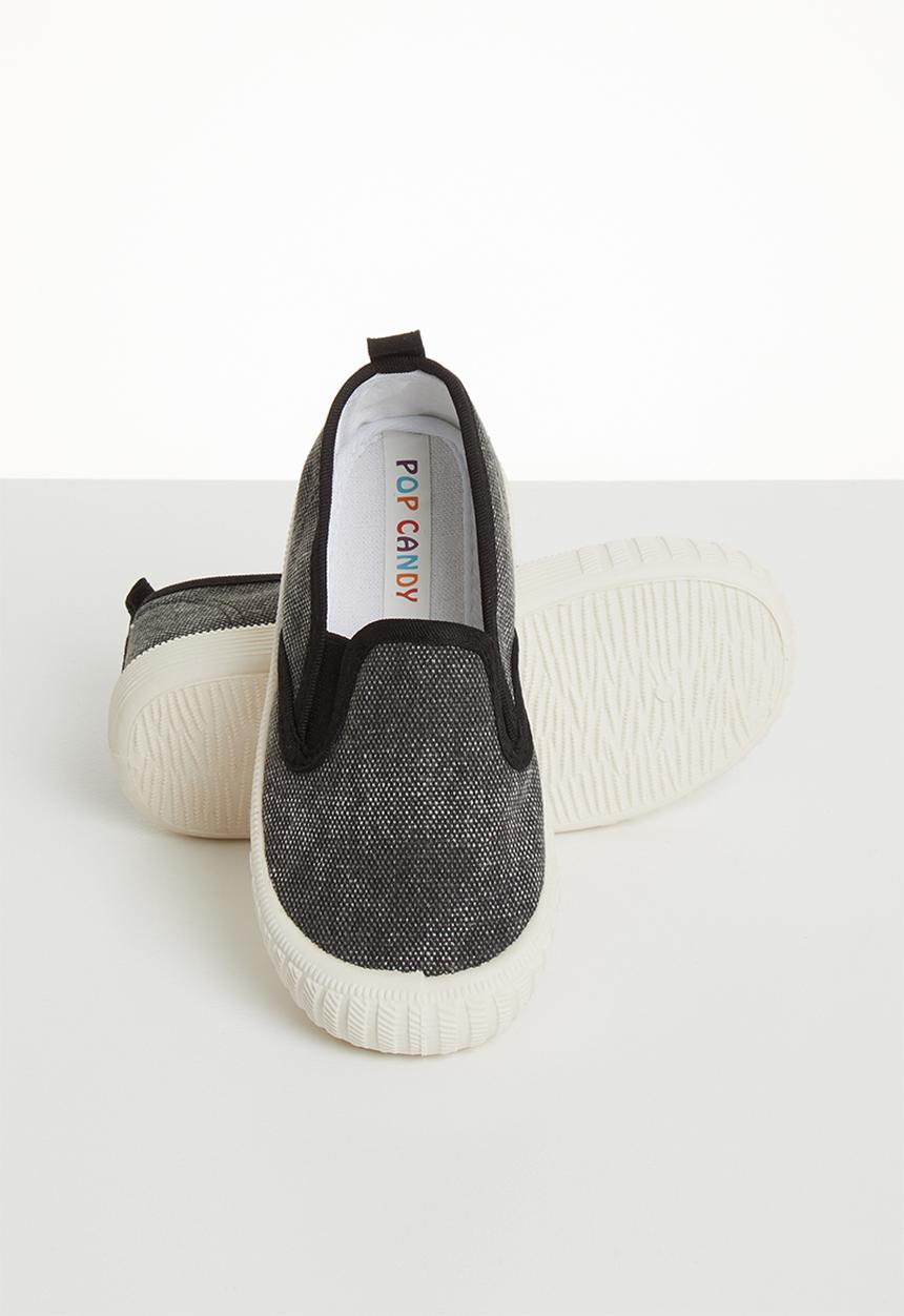 Pop Candy - Canvas slip on's - black