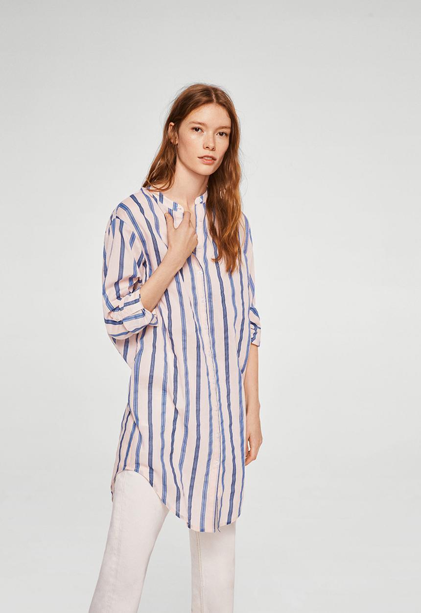 MANGO - Longer length shirt - pink