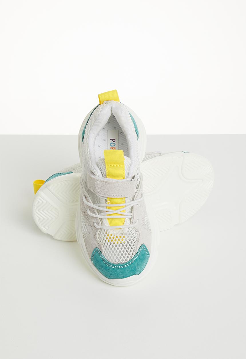 Pop Candy - Faux suede mesh sneaker - multi 