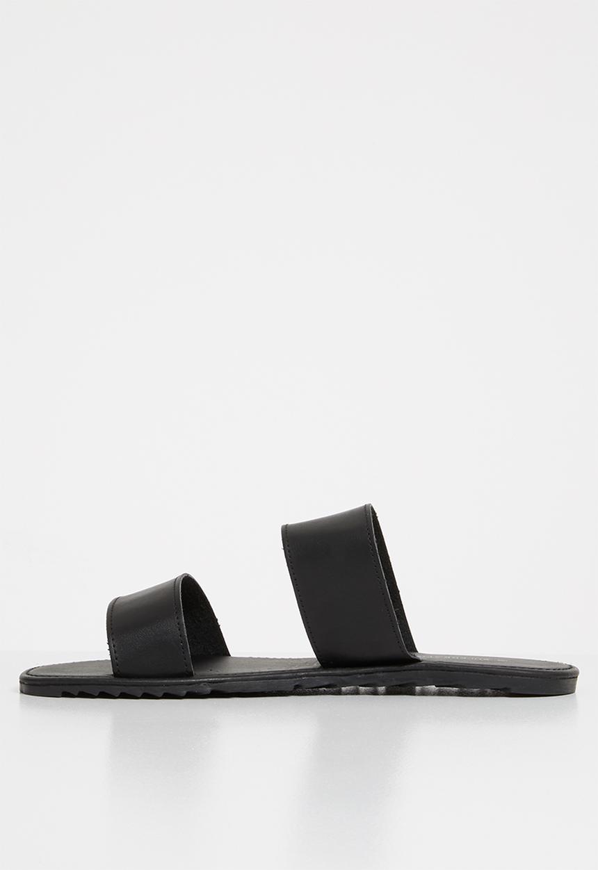 Superbalist - Two strap slide - black