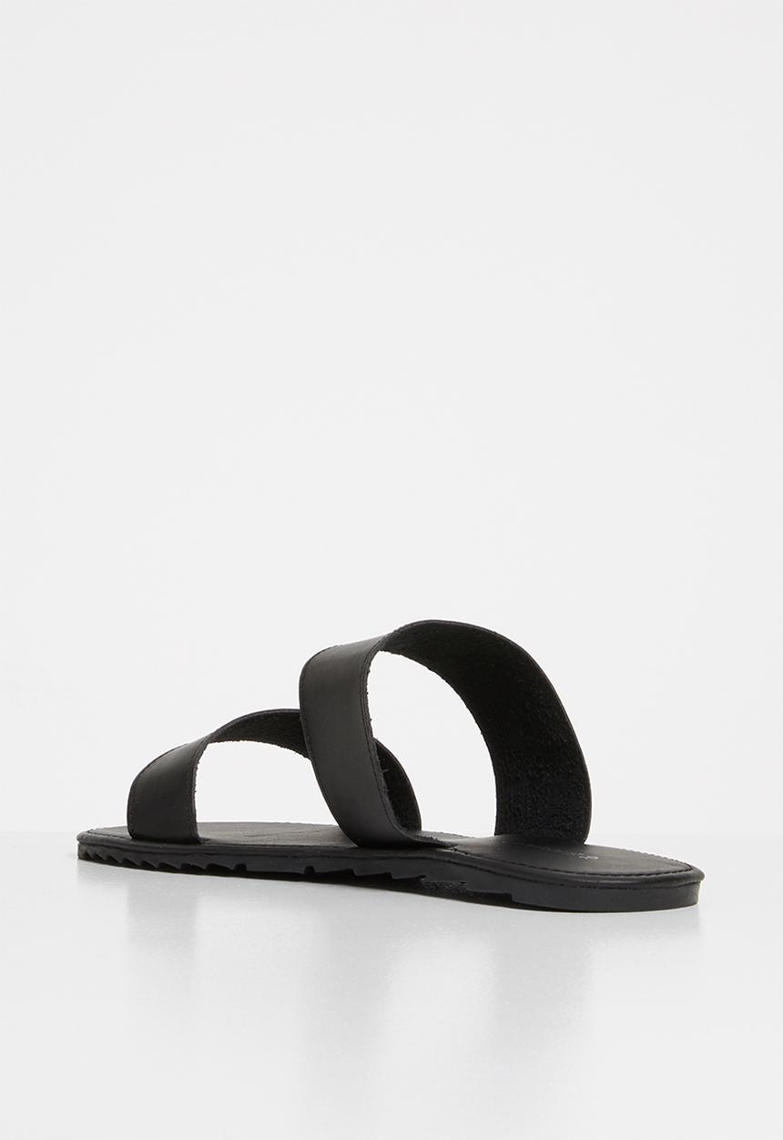 Superbalist - Two strap slide - black