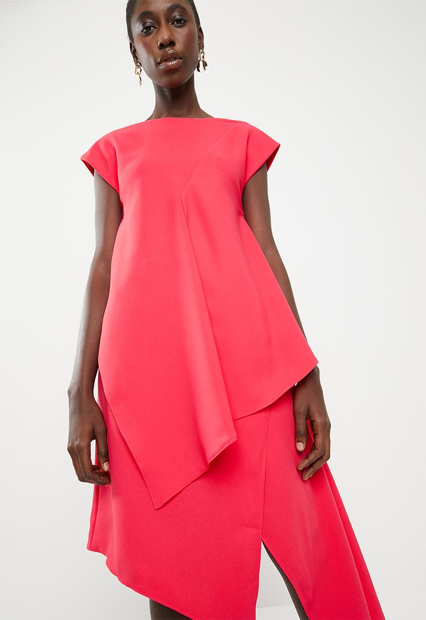 Leigh Schubert - Empire state dress  - cerise pink