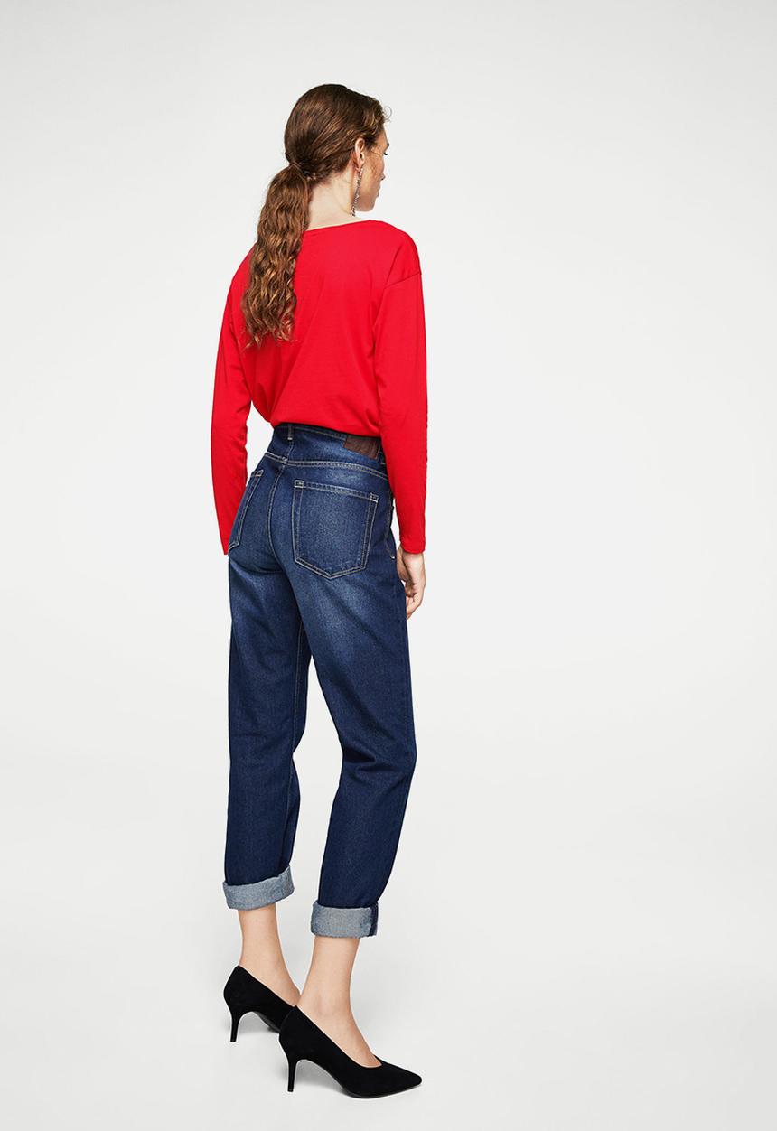 MANGO - Essential long sleeve tee - red