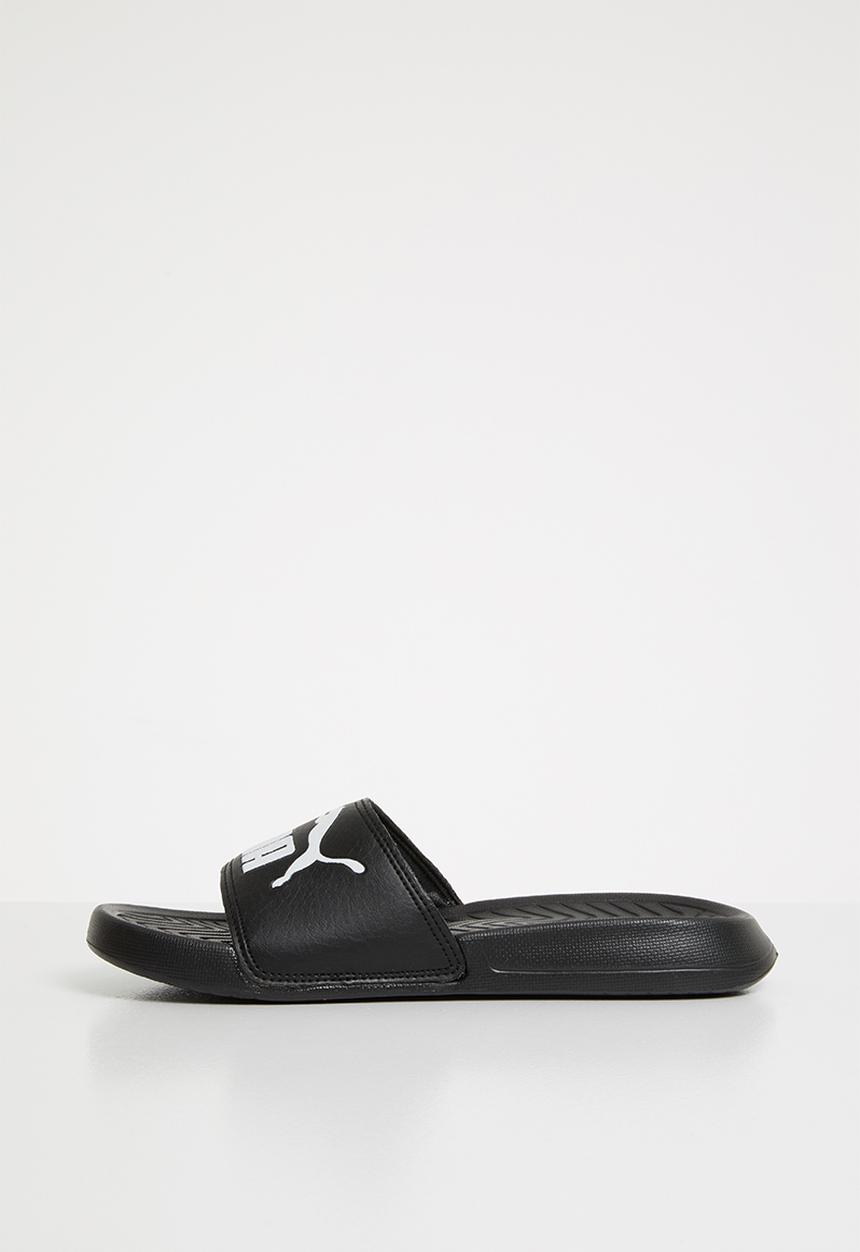 PUMA - Pop cat  slides - black