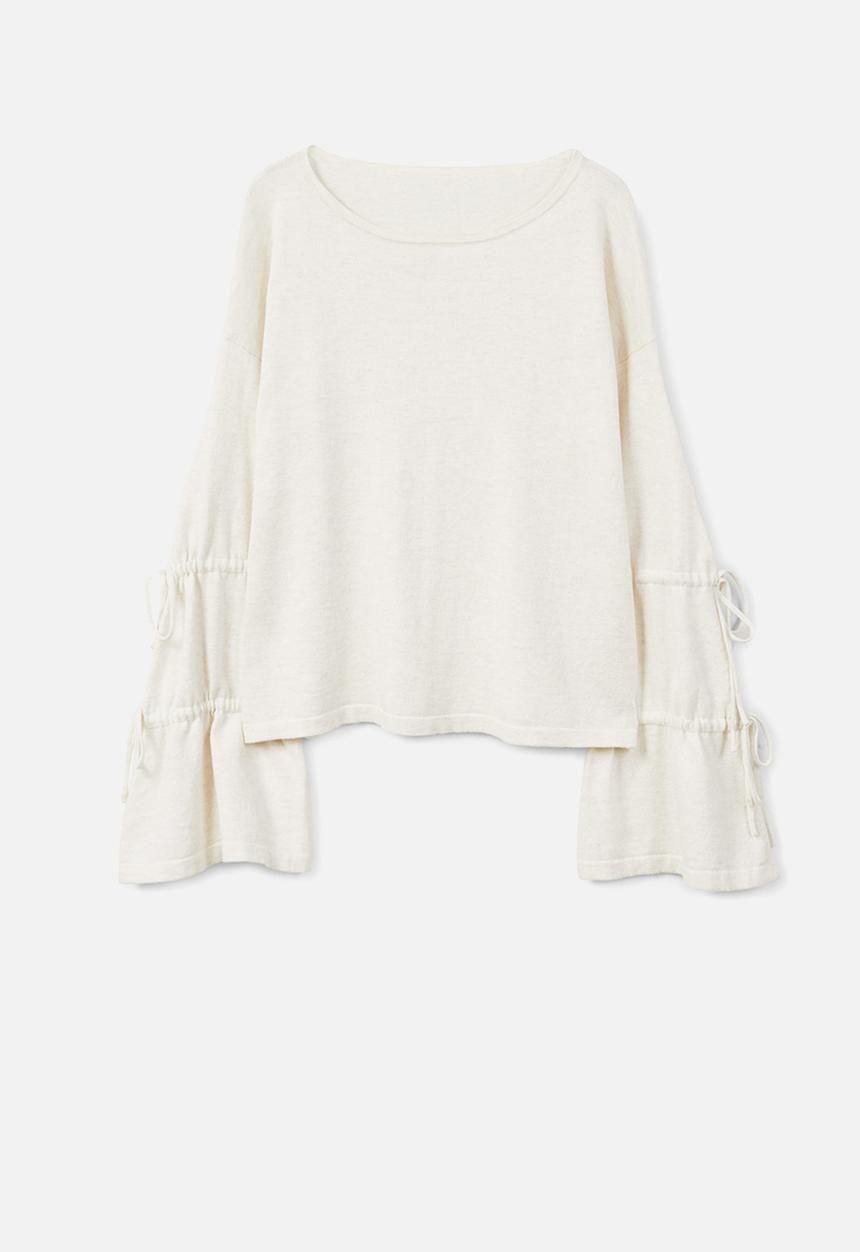 MANGO - Sleeve detail blouse - white