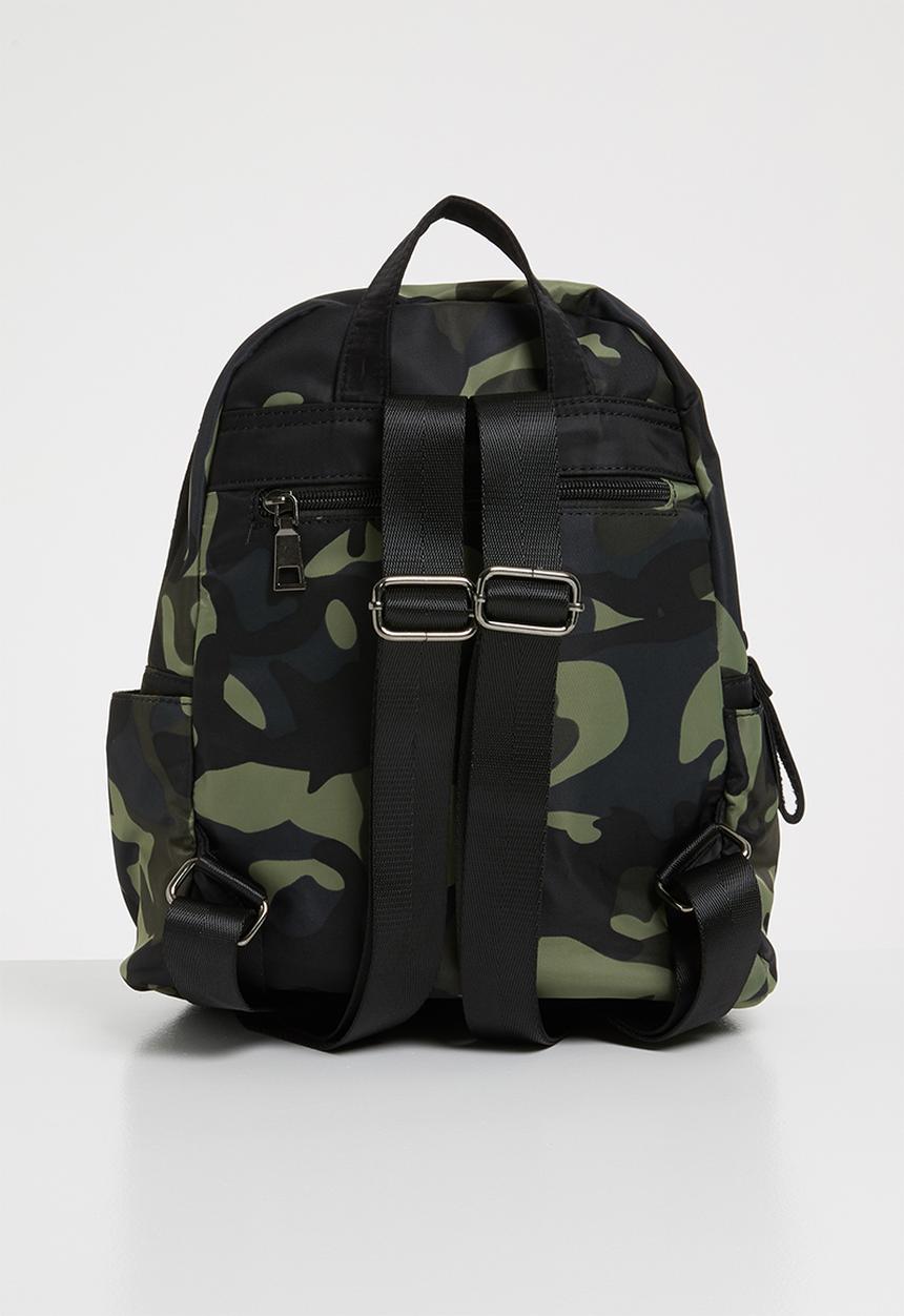 Pop Candy - Camo printed backpack - dark green
