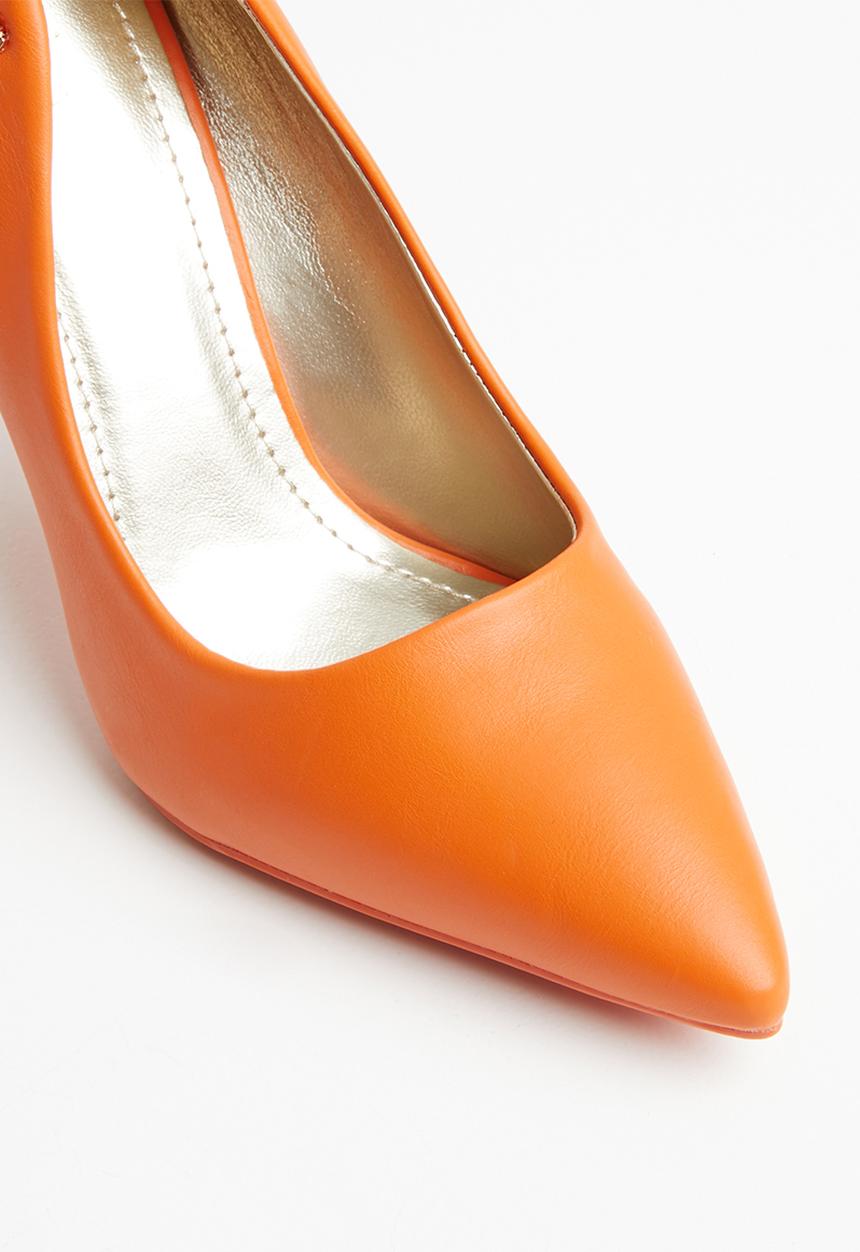 Plum - Court heels - orange