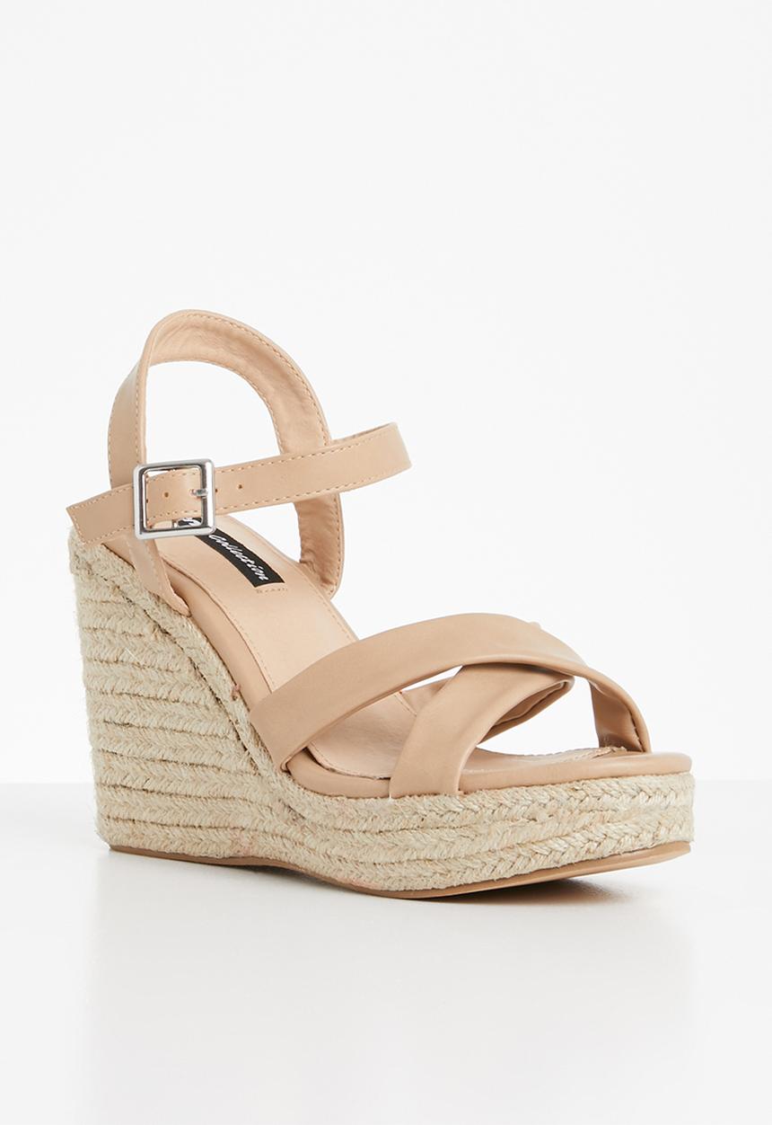 Cherry Collection - Cali espadrille wedges - beige