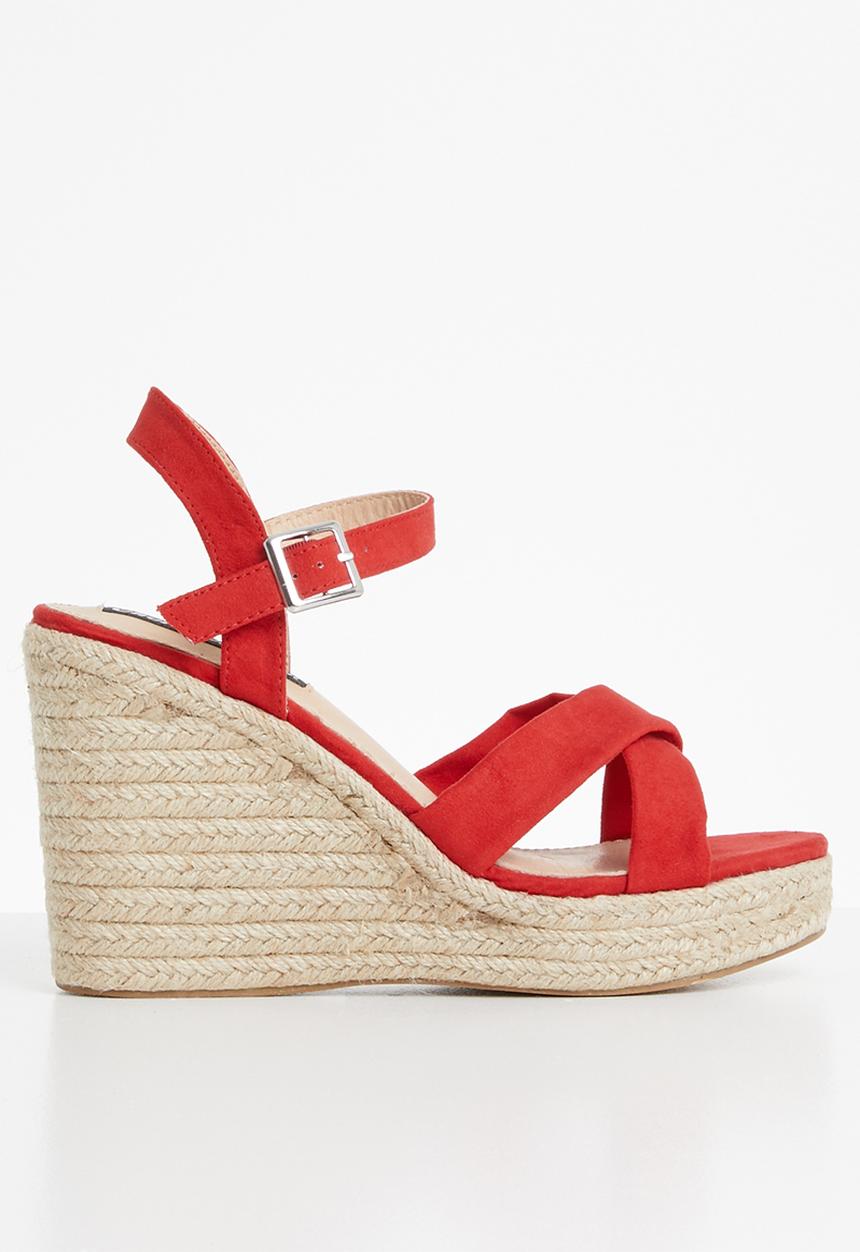 Cherry Collection - Cali espadrille wedges - red