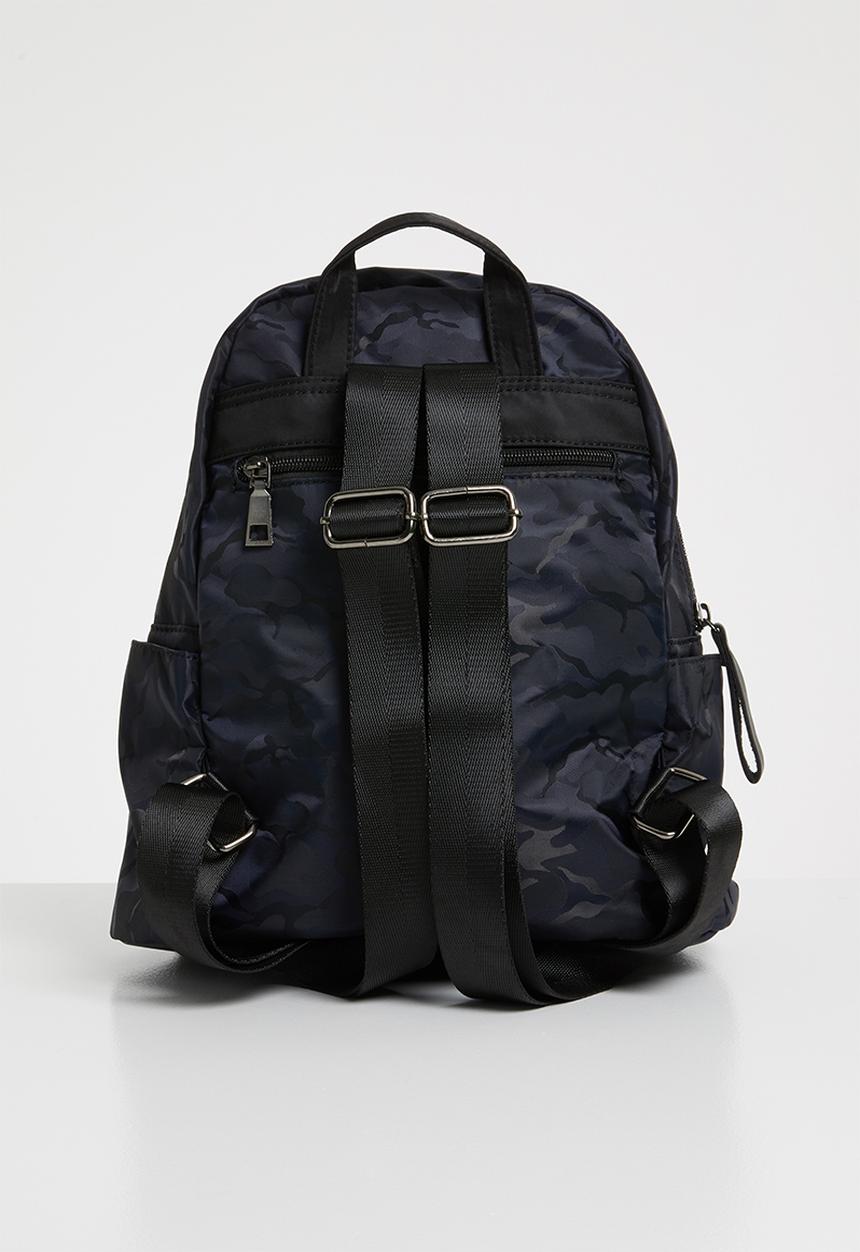 Pop Candy - Camo printed backpack-  navy
