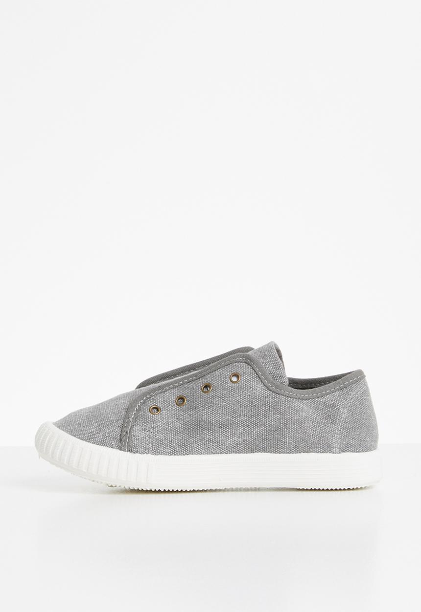 Pop Candy - Canvas slip ons - grey