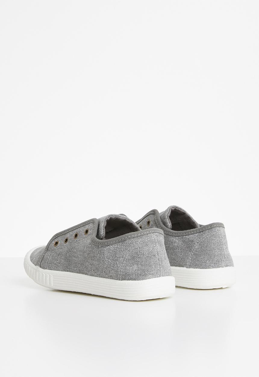 Pop Candy - Canvas slip ons - grey