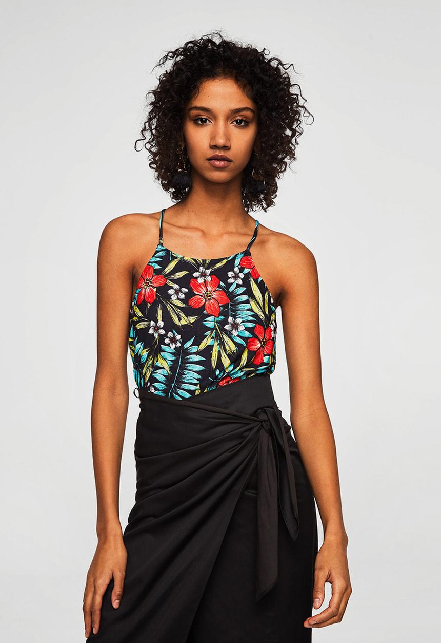 MANGO - Crisscross strappy top - multi 